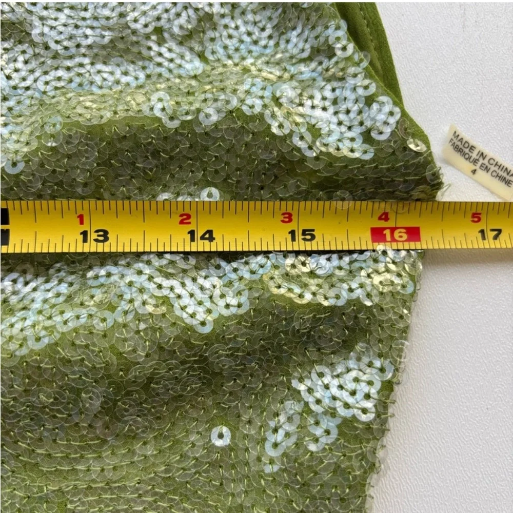 Alice + Olivia Green Sequin Mini Dress - Picture 5 of 10
